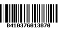 Código de Barras 8410376013870