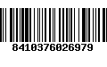 Código de Barras 8410376026979