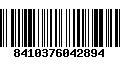 Código de Barras 8410376042894