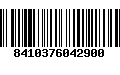 Código de Barras 8410376042900