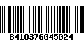 Código de Barras 8410376045024