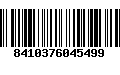 Código de Barras 8410376045499