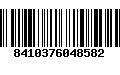 Código de Barras 8410376048582