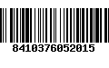 Código de Barras 8410376052015