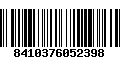 Código de Barras 8410376052398