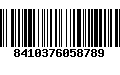 Código de Barras 8410376058789