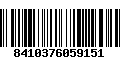 Código de Barras 8410376059151