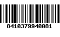 Código de Barras 8410379940081