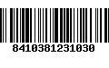 Código de Barras 8410381231030