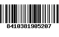 Código de Barras 8410381905207