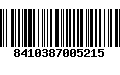 Código de Barras 8410387005215