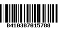 Código de Barras 8410387015788