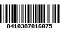 Código de Barras 8410387016075