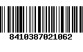 Código de Barras 8410387021062