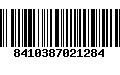 Código de Barras 8410387021284