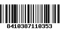 Código de Barras 8410387110353