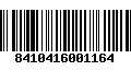 Código de Barras 8410416001164