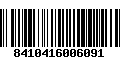 Código de Barras 8410416006091