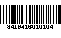 Código de Barras 8410416010104