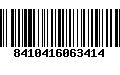 Código de Barras 8410416063414