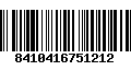 Código de Barras 8410416751212