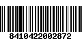 Código de Barras 8410422002872