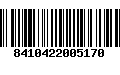 Código de Barras 8410422005170