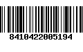 Código de Barras 8410422005194