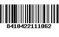 Código de Barras 8410422111062