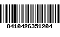 Código de Barras 8410426351204