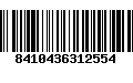 Código de Barras 8410436312554