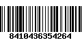 Código de Barras 8410436354264