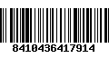 Código de Barras 8410436417914