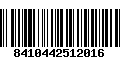 Código de Barras 8410442512016