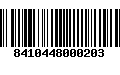 Código de Barras 8410448000203