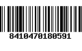 Código de Barras 8410470180591