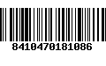 Código de Barras 8410470181086