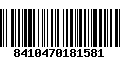 Código de Barras 8410470181581