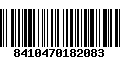 Código de Barras 8410470182083