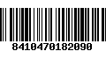 Código de Barras 8410470182090