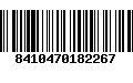 Código de Barras 8410470182267