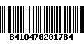 Código de Barras 8410470201784