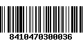 Código de Barras 8410470300036