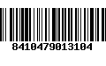 Código de Barras 8410479013104