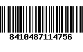 Código de Barras 8410487114756