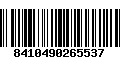 Código de Barras 8410490265537