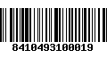 Código de Barras 8410493100019