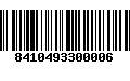 Código de Barras 8410493300006