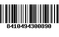 Código de Barras 8410494300890