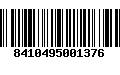 Código de Barras 8410495001376